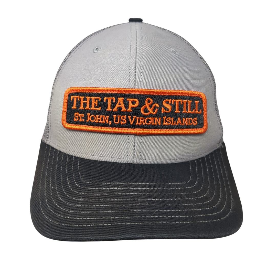 The Tap & Still Snapback Mesh Back Trucker Hat Gray One Size Richardson